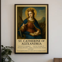 St. Catherine of Alexandria Iconography Heritage Poster