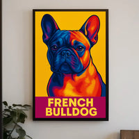 French Bulldog Pop Art Poster
