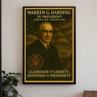 Warren G. Harding Presidential Portrait Historical or Presidential Poster
