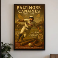 Baltimore Canaries Pioneers Of Poster