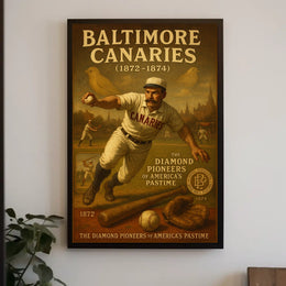 Baltimore Canaries Pioneers Of Poster