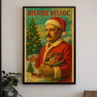 Christmas Cheer with Santa Claus Decorative Pop Culture Poster