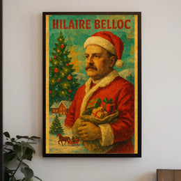 Christmas Cheer with Santa Claus Decorative Pop Culture Poster