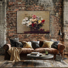 Floral Elegance Classic Still Life Artistic Poster