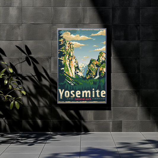 Vintage Poster Yosemite National Park
