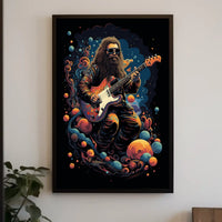Cosmic Guitarist Poster
