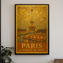 Lumières De Noël In Paris Poster