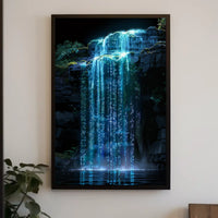 Digital Waterfall Poster