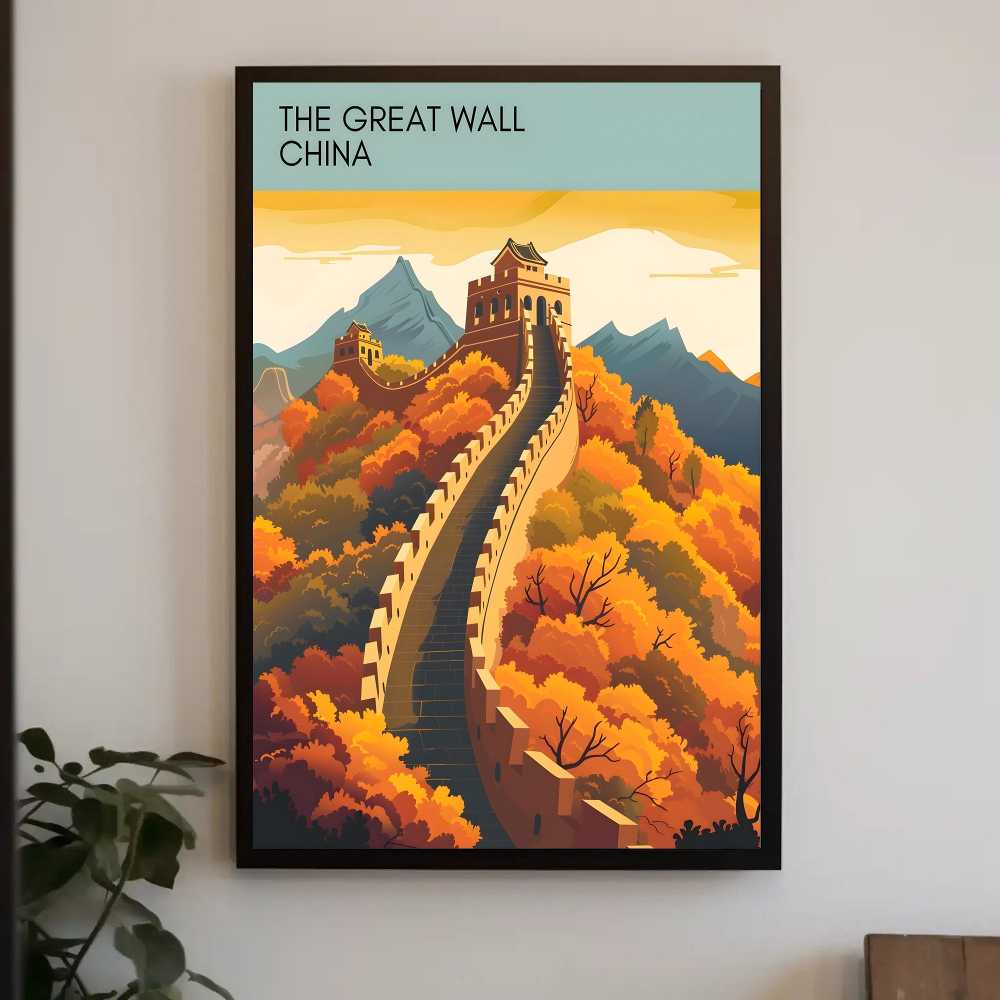 The Great Wall China Travel Poster