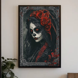 Day of the Dead Skull Design Cultural or Heritage Poster