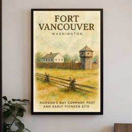Fort Vancouver HudsonS Bay Company Poster
