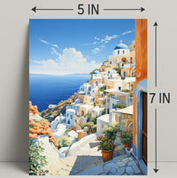 Scenic Santorini Poster