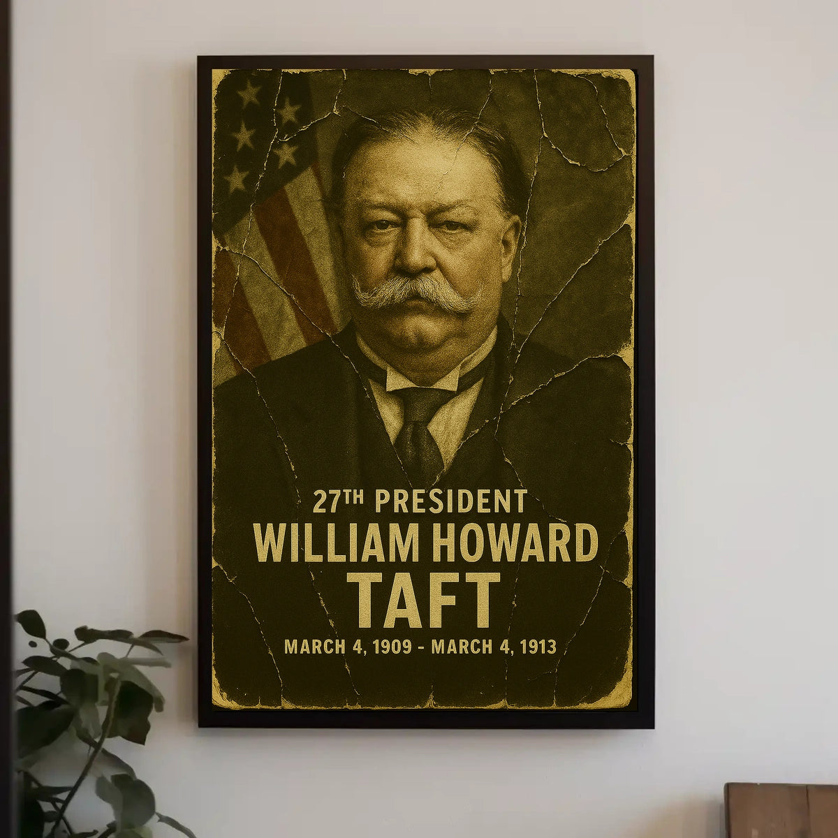 William Howard Taft 27th President of the United States Damaged Photograph Poster