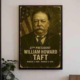 William Howard Taft 27th President of the United States Damaged Photograph Poster
