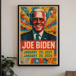 Joe Biden 46th President of the United States Street Art Mashup Poster