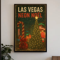Las Vegas Neon Noël Poster