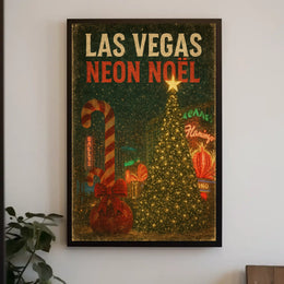 Las Vegas Neon Noël Poster
