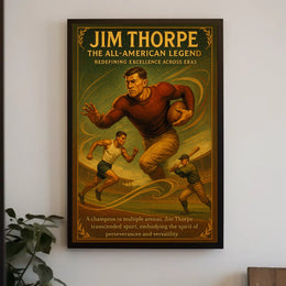 Jim Thorpe Celebrating an Iconic Sports Legend Jim Thorpe Poster