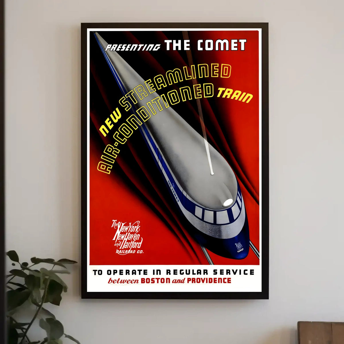 The Comet Train Travel Poster