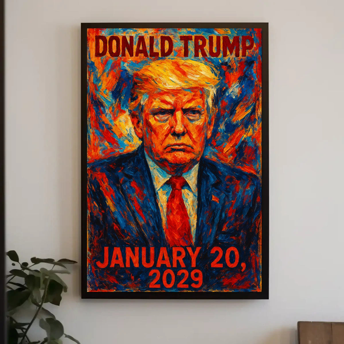 Donald Trump 47th President of the United States Glitch Hop Art Poster