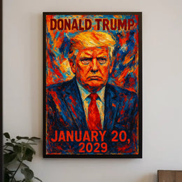 Donald Trump 47th President of the United States Glitch Hop Art Poster