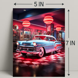 Retro Diner Vibes Retro Poster