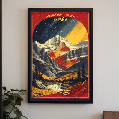 Ordesa y Monte Perdido National Park Travel Poster
