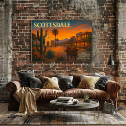 Scottsdale Desert Charm Travel Poster Print