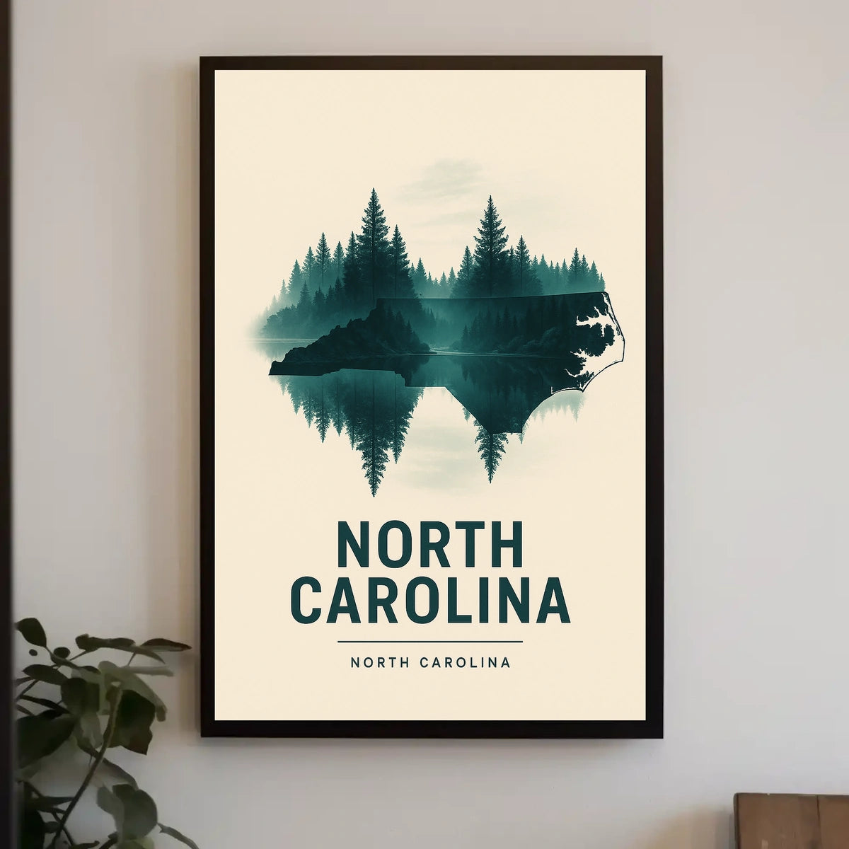 North Carolina Nature Reflection Poster