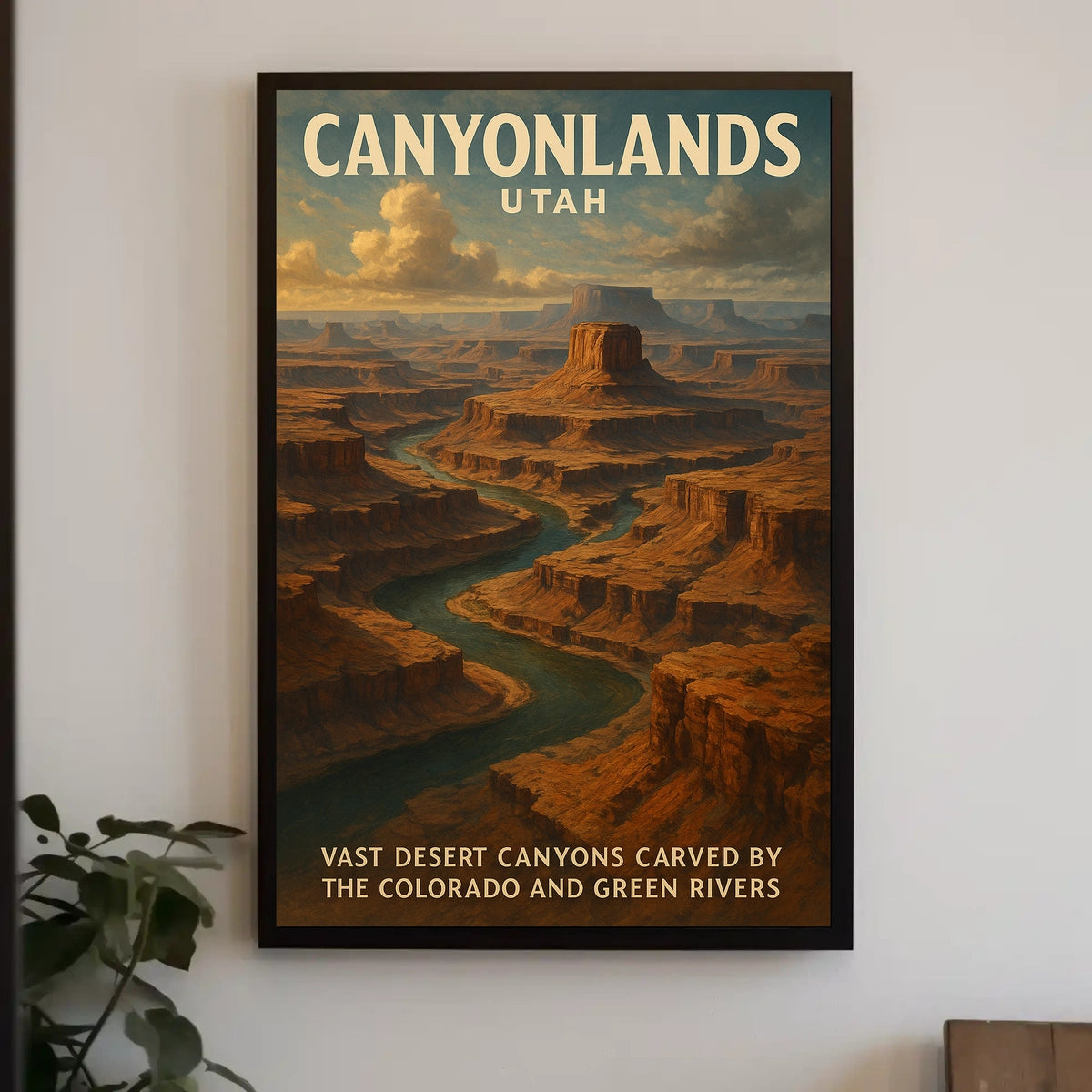 Canyonlands Utah Scenic Vintage Wanderlust Poster