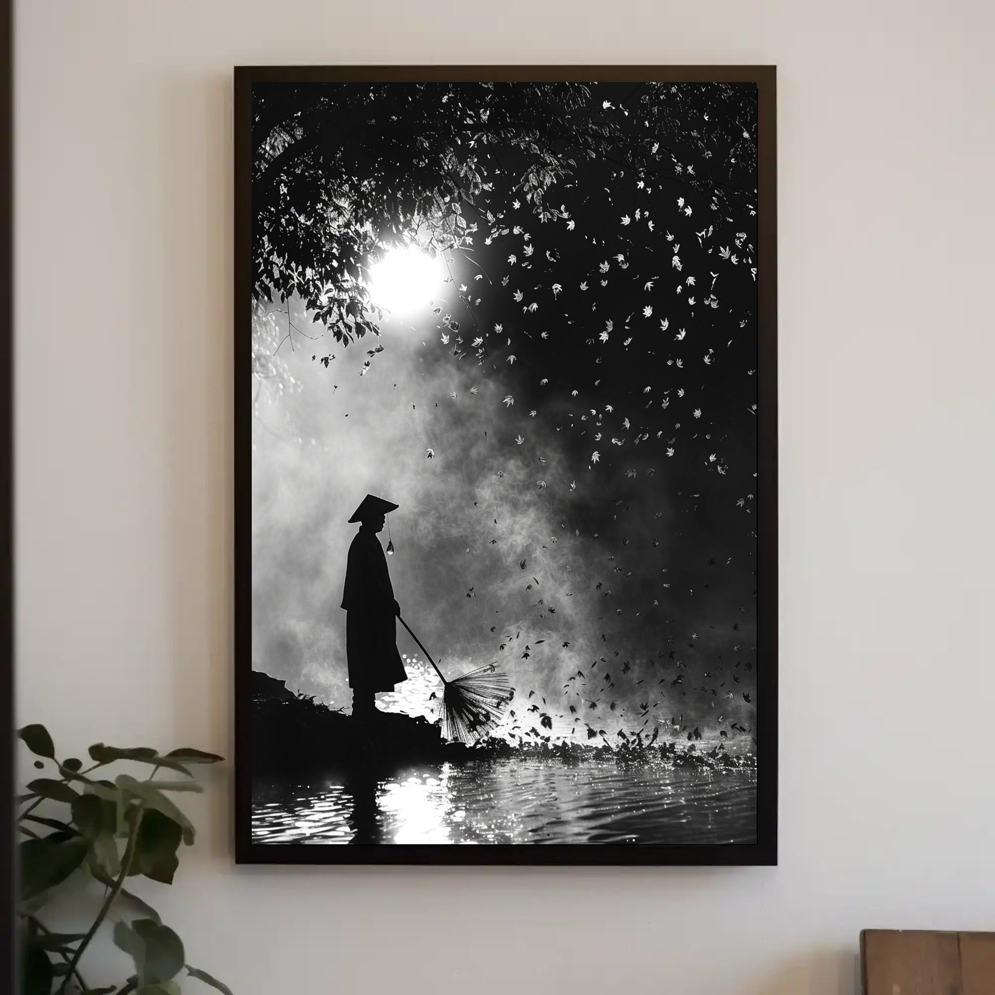 Serene Asian Landscape Art in Cultural or Heritage Poster PosterGoat