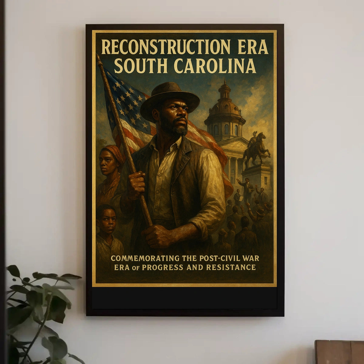Reconstruction Era South Carolina Poster