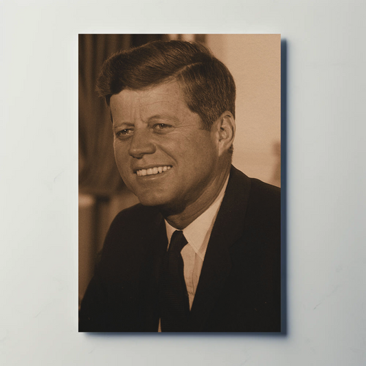 John F. Kennedy 35th President Sepia Photo