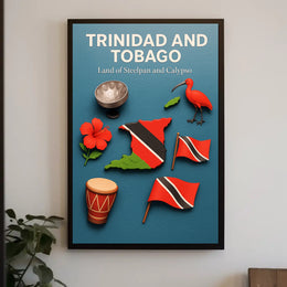 Trinidad and Tobago Land of Steelpan and Calypso Poster PosterGoat