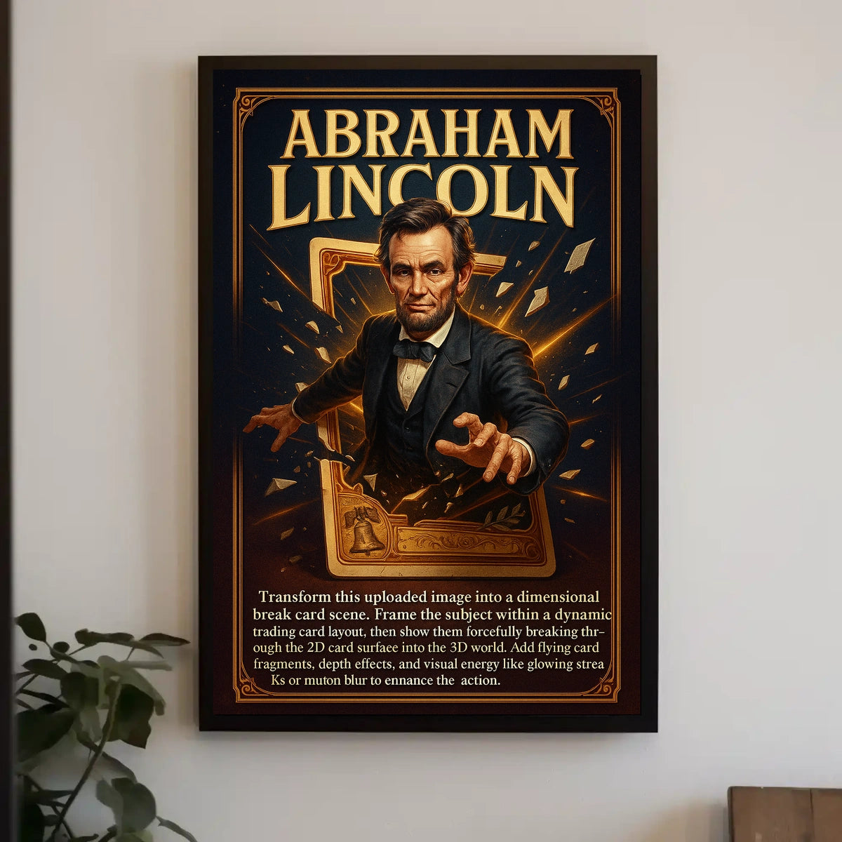 Abraham Lincoln Dimensional Breakthrough Poster