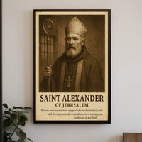 Saint Alexander Of Jerusalem Poster