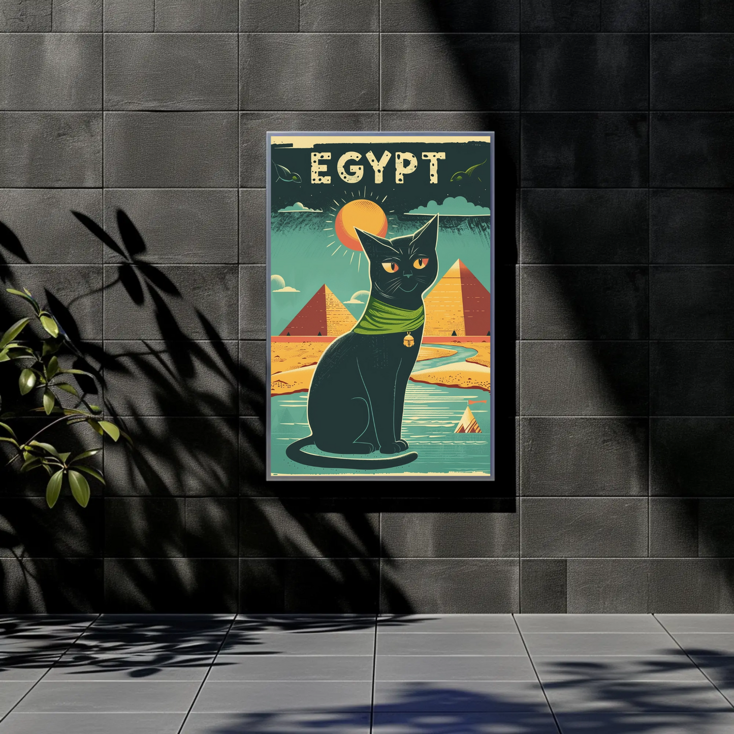 Egyptian Cat Mystique Poster