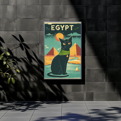 Egyptian Cat Mystique Poster