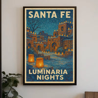 Santa Fe Luminaria Nights Poster