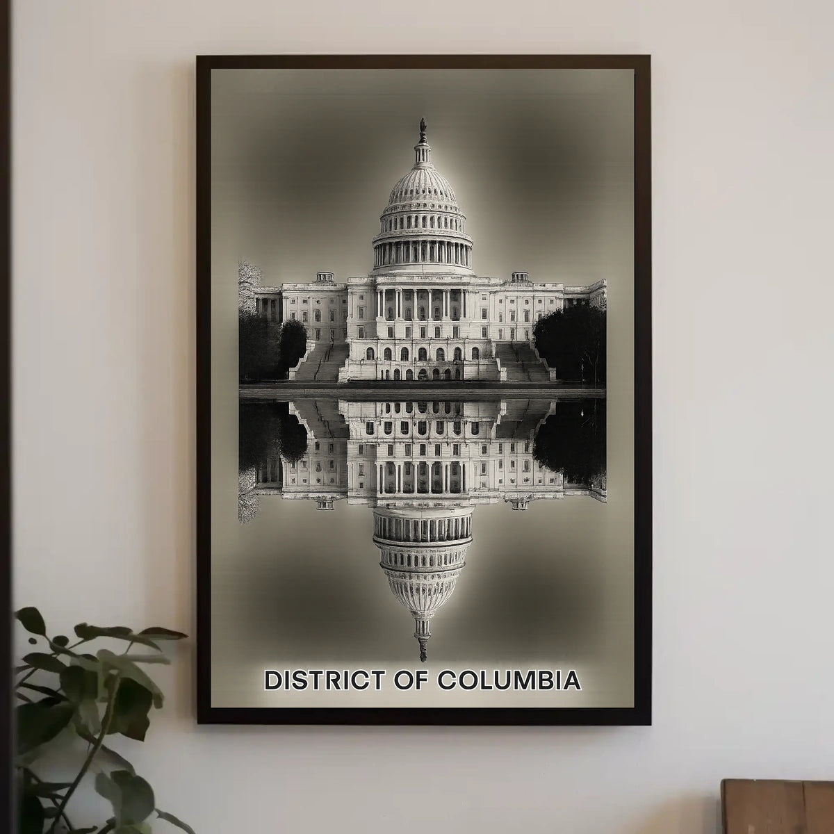 Capitol Reflection District of Columbia Poster