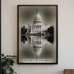 Capitol Reflection District of Columbia Poster