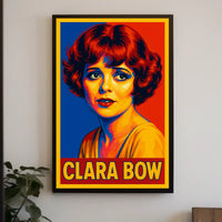 Clara Bow Pop Art Tribute Poster