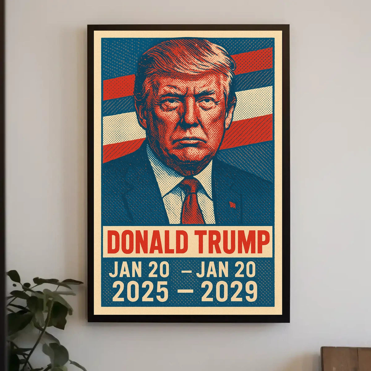 Donald Trump Presidential Term Patriotic Pop Art Poster