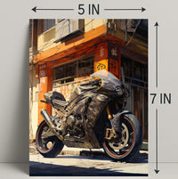 Urban Motorcycle Adventure Poster PosterGoat