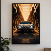 Futuristic Elegance on Wheels Poster PosterGoat
