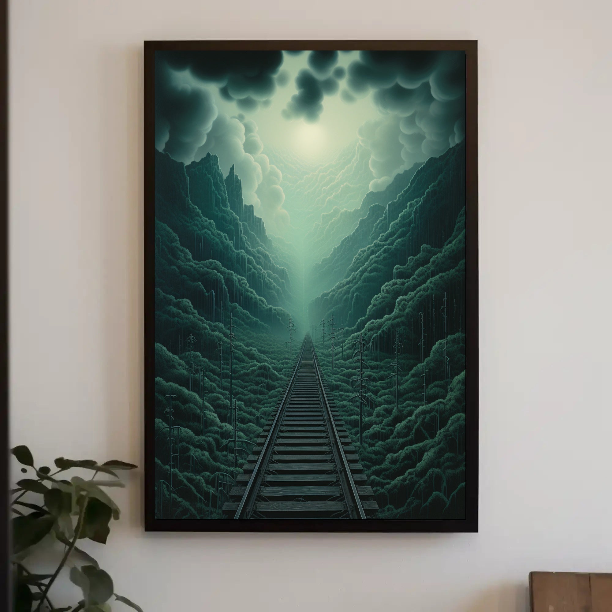 Journey Through The Misty Mountains Poster