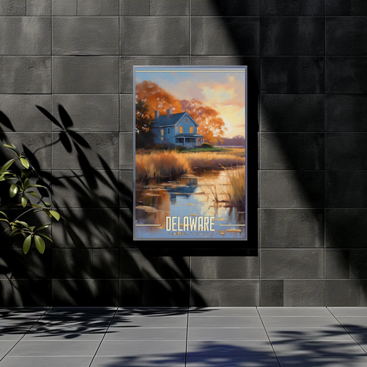 Delaware Vintage Poster