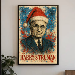 Harry S. Truman 33rd President of the United States Christmas SeriesPoster