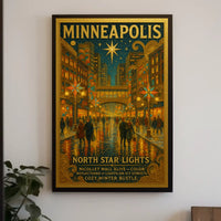 North Star Lights Minneapolis Winter Festival Poster