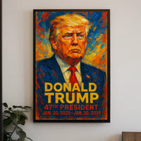 Donald Trump Guardian Liberty Patriot Impressionism Poster